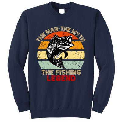 Fishing Legend Funny Freshwater Fish Lover Retirement Gift Tall Sweatshirt