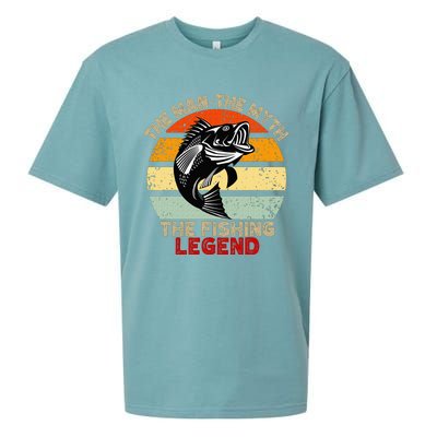 Fishing Legend Funny Freshwater Fish Lover Retirement Gift Sueded Cloud Jersey T-Shirt