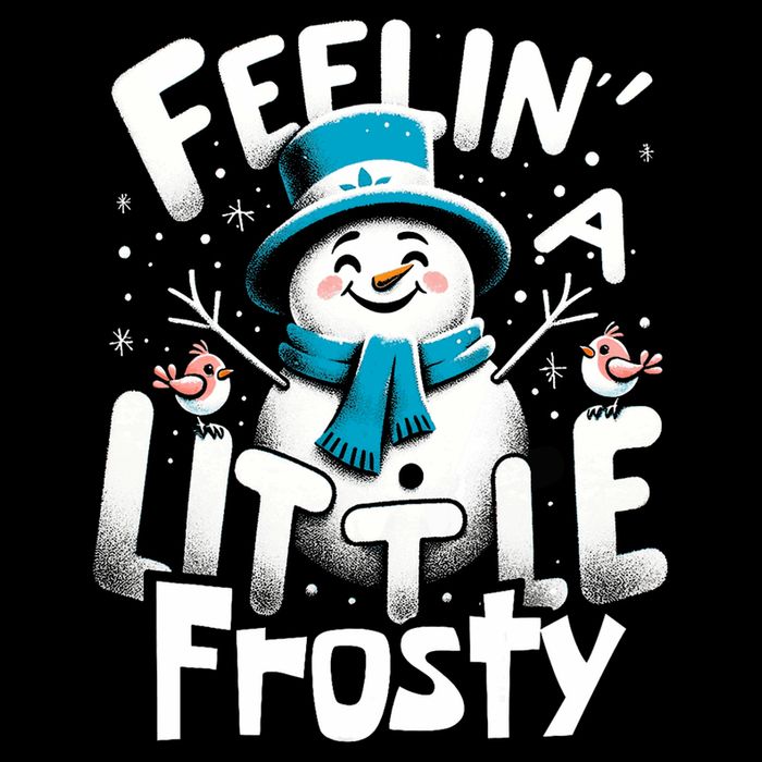 Feelin Little Frosty Snowman Merry Christmas Cooling Performance Long Sleeve Crew