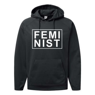 Feminist Logo Performance Fleece Hoodie