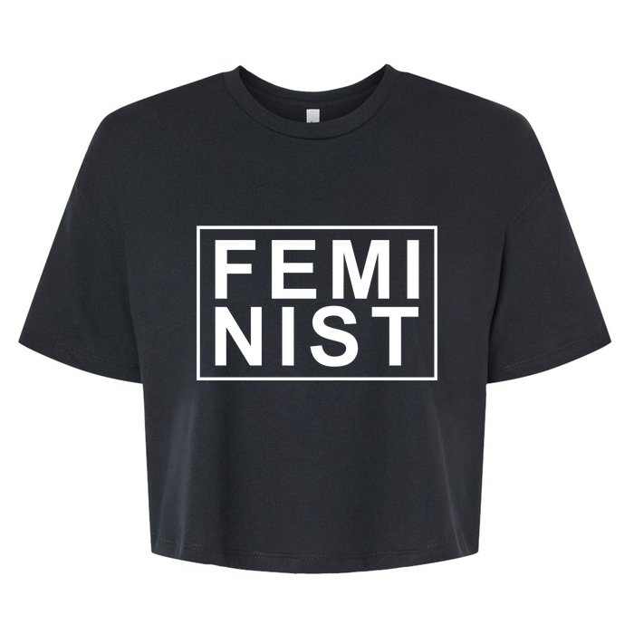 Feminist Logo Bella+Canvas Jersey Crop Tee