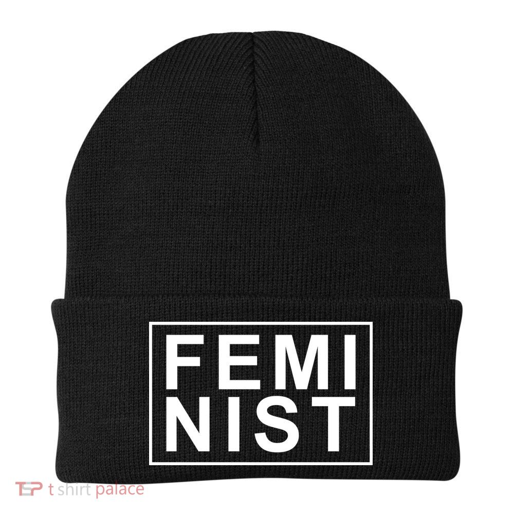 Feminist Logo Knit Cap Winter Beanie