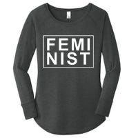 Feminist Logo Women's Perfect Tri Tunic Long Sleeve Shirt