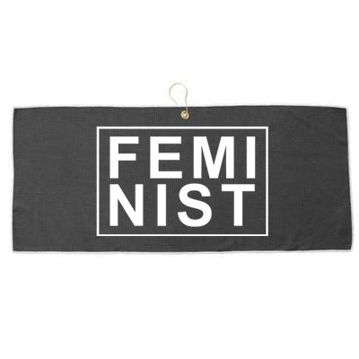 Feminist Logo Large Microfiber Waffle Golf Towel