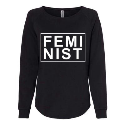 Feminist Logo Womens California Wash Sweatshirt