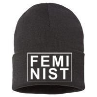 Feminist Logo Sustainable Knit Beanie