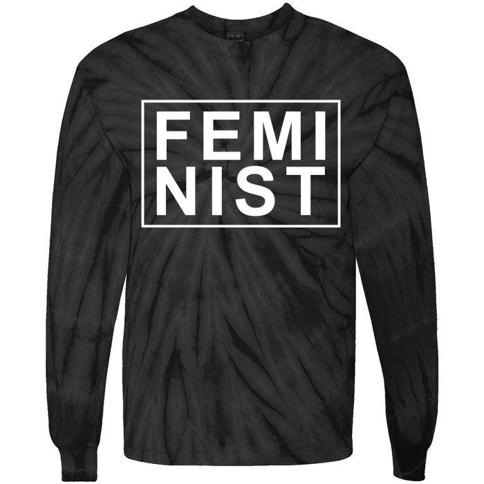 Feminist Logo Tie-Dye Long Sleeve Shirt