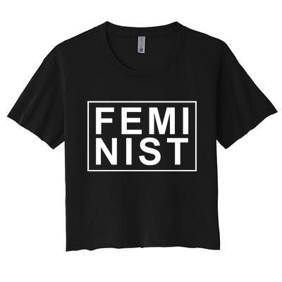 Feminist Logo Women's Crop Top Tee