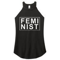 Feminist Logo Women's Perfect Tri Rocker Tank