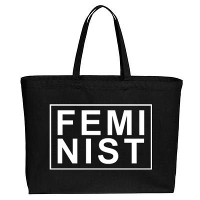 Feminist Logo Cotton Canvas Jumbo Tote