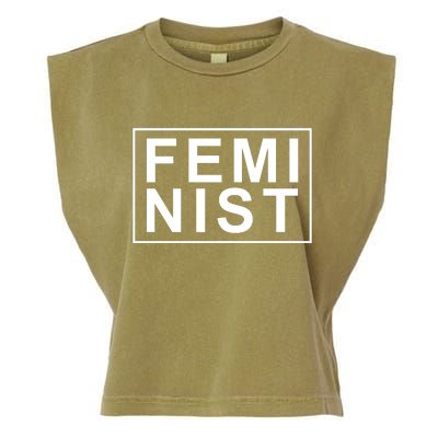 Feminist Logo Garment-Dyed Women's Muscle Tee