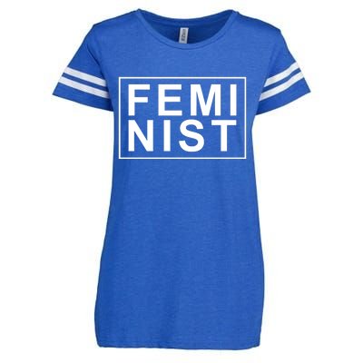 Feminist Logo Enza Ladies Jersey Football T-Shirt