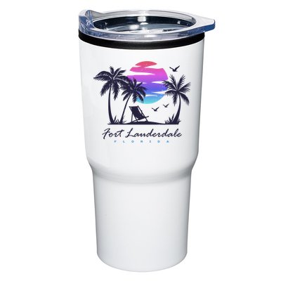 Fort Lauderdale Florida Beach Vacation Retro Vintage Sunset Gift Tumbler
