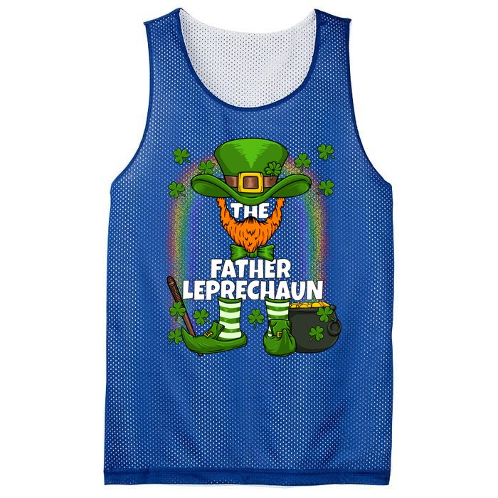 Father Leprechaun Family Matching St Patricks Day Party Gift Mesh Reversible Basketball Jersey Tank