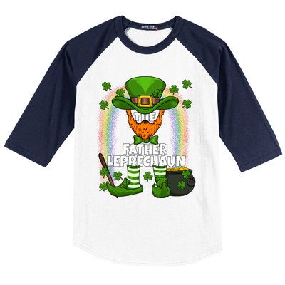 Father Leprechaun Family Matching St Patricks Day Party Gift Baseball Sleeve Shirt