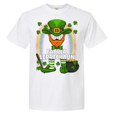 Father Leprechaun Family Matching St Patricks Day Party Gift Garment-Dyed Heavyweight T-Shirt