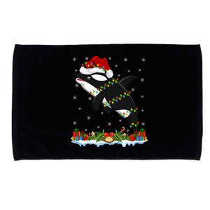 Fishing Lover Family Matching Santa Orca Fish Christmas Gift Microfiber Hand Towel