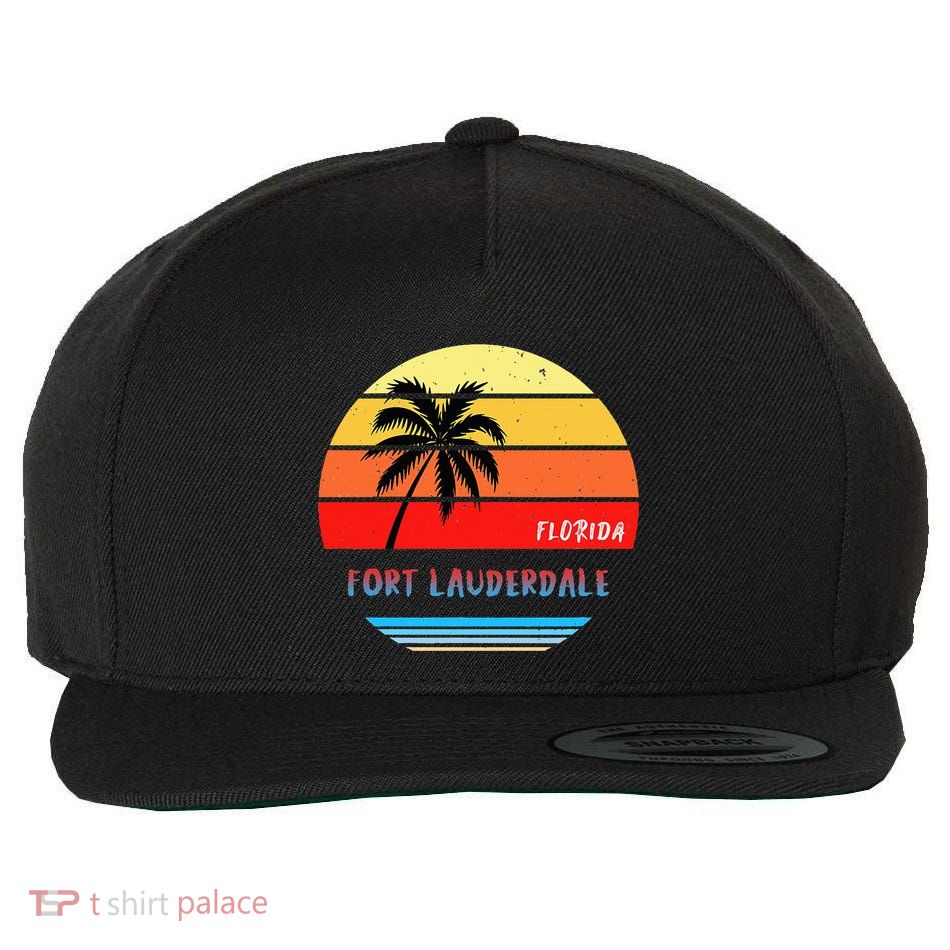 Fort Lauderdale Fort Lauderdale Florida Wool Snapback Cap