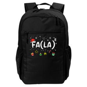 FA (LA)8 Funny Christmas Santa Fa La Math Teacher  Daily Commute Backpack