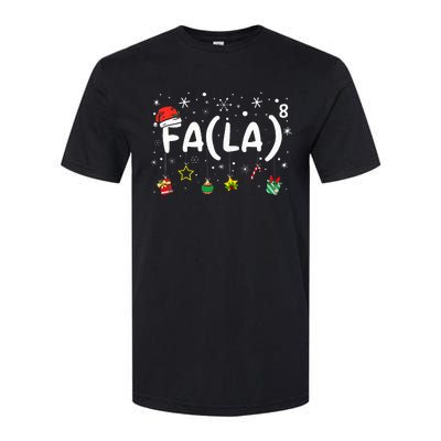 FA (LA)8 Funny Christmas Santa Fa La Math Teacher  Softstyle® CVC T-Shirt