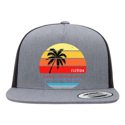 Fort Lauderdale Fort Lauderdale Florida Flat Bill Trucker Hat