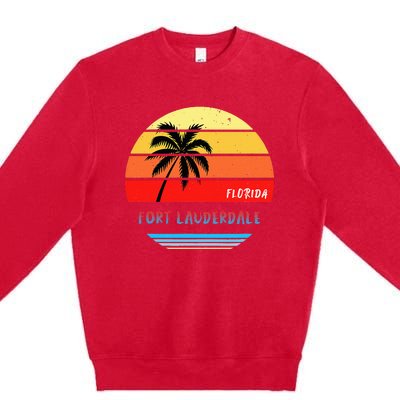 Fort Lauderdale Fort Lauderdale Florida Premium Crewneck Sweatshirt