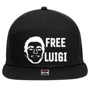 Free Luigi 7 Panel Mesh Trucker Snapback Hat