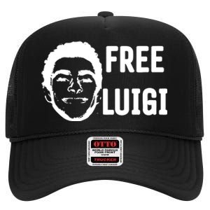 Free Luigi High Crown Mesh Back Trucker Hat