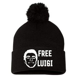 Free Luigi Pom Pom 12in Knit Beanie