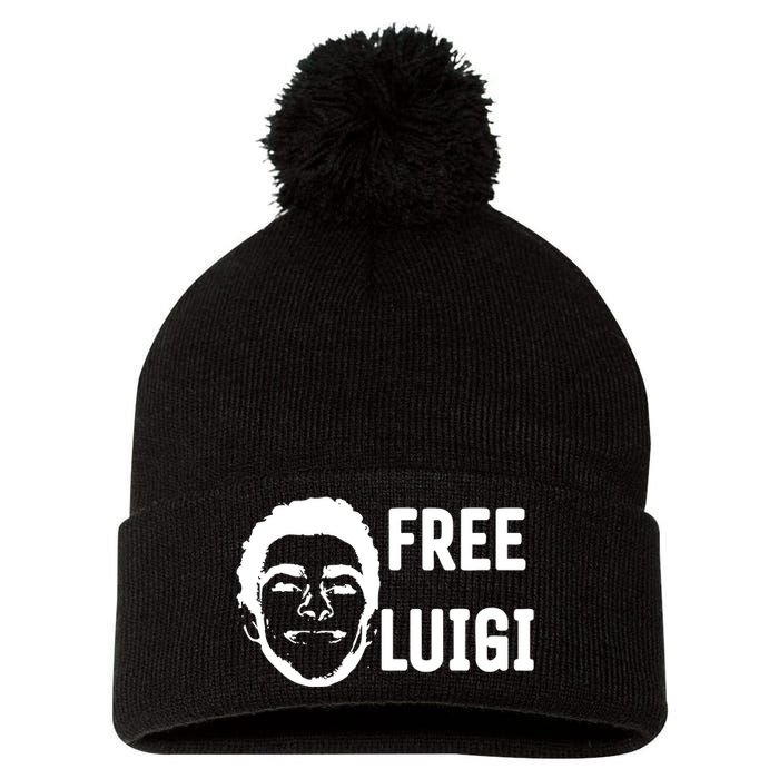 Free Luigi Pom Pom 12in Knit Beanie