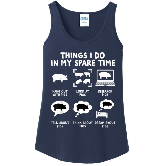 Farm Life Farming Pig Lover Fun Pig Owner And Animal Lover Ladies Essential Tank