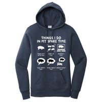 Farm Life Farming Pig Lover Fun Pig Owner And Animal Lover Women's Pullover Hoodie