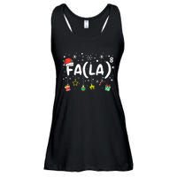 Fa (La)8 Funny Christmas Santa Fa La Math Teacher Ladies Essential Flowy Tank