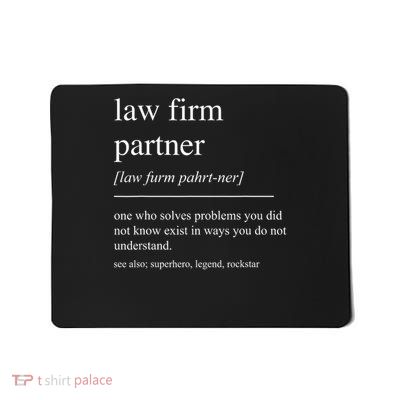 Funny Law Firm Partner Definition Attorney Retirement Mousepad