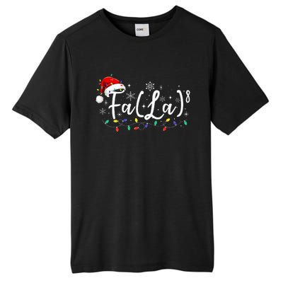 Fa (La)8 Funny Christmas Santa Fa La Math Teacher Student Tall Fusion ChromaSoft Performance T-Shirt