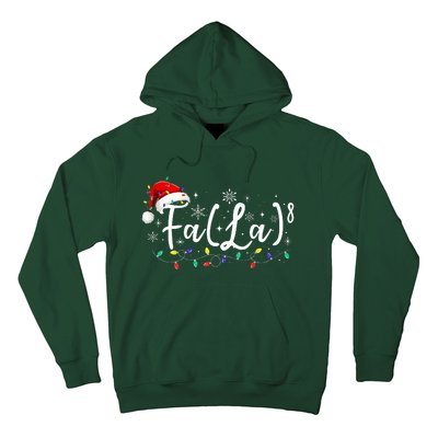 Fa (La)8 Funny Christmas Santa Fa La Math Teacher Student Hoodie