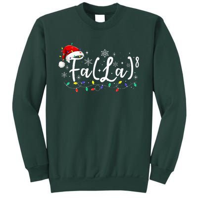 Fa (La)8 Funny Christmas Santa Fa La Math Teacher Student Sweatshirt