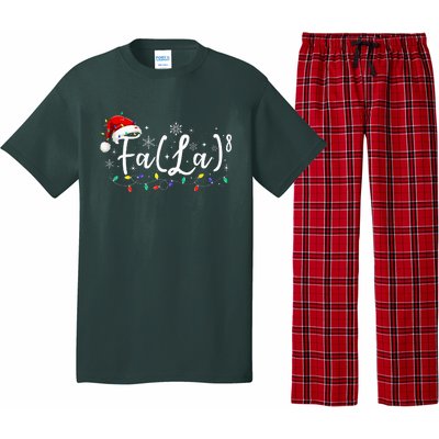 Fa (La)8 Funny Christmas Santa Fa La Math Teacher Student Pajama Set