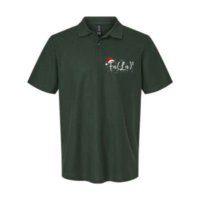 Fa (La)8 Funny Christmas Santa Fa La Math Teacher Student Softstyle Adult Sport Polo