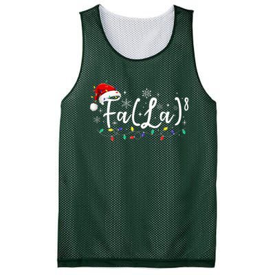 Fa (La)8 Funny Christmas Santa Fa La Math Teacher Student Mesh Reversible Basketball Jersey Tank