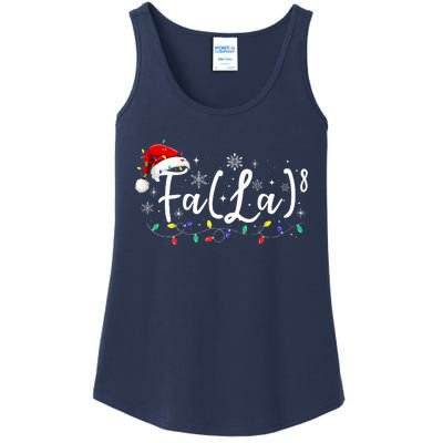 Fa (La)8 Funny Christmas Santa Fa La Math Teacher Student Ladies Essential Tank