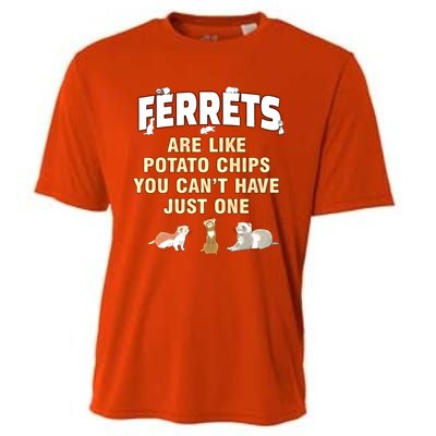 Ferret Lover Funny Gift Just One Ferrets Mom Great Gift Cooling Performance Crew T-Shirt