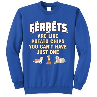 Ferret Lover Funny Gift Just One Ferrets Mom Great Gift Sweatshirt