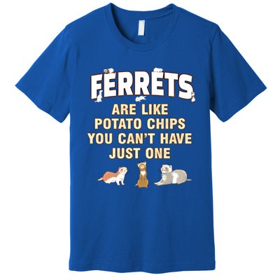 Ferret Lover Funny Gift Just One Ferrets Mom Great Gift Premium T-Shirt