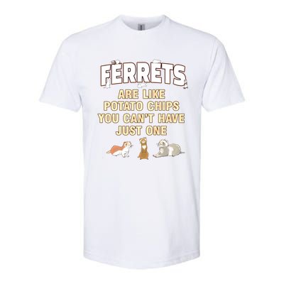 Ferret Lover Funny Gift Just One Ferrets Mom Great Gift Softstyle CVC T-Shirt