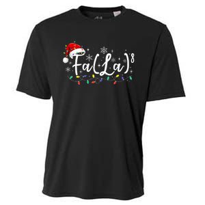 Fa (La)8 Funny Christmas Santa Fa La Math Teacher Student Cooling Performance Crew T-Shirt