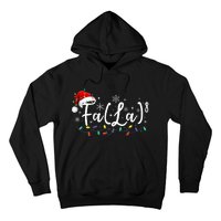 Fa (La)8 Funny Christmas Santa Fa La Math Teacher Student Hoodie