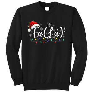 Fa (La)8 Funny Christmas Santa Fa La Math Teacher Student Sweatshirt