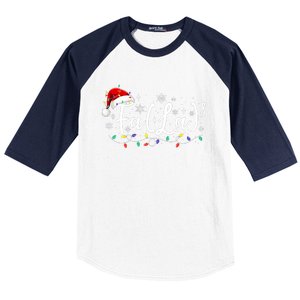 Fa (La)8 Funny Christmas Santa Fa La Math Teacher Student Baseball Sleeve Shirt