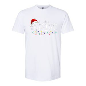 Fa (La)8 Funny Christmas Santa Fa La Math Teacher Student Softstyle CVC T-Shirt